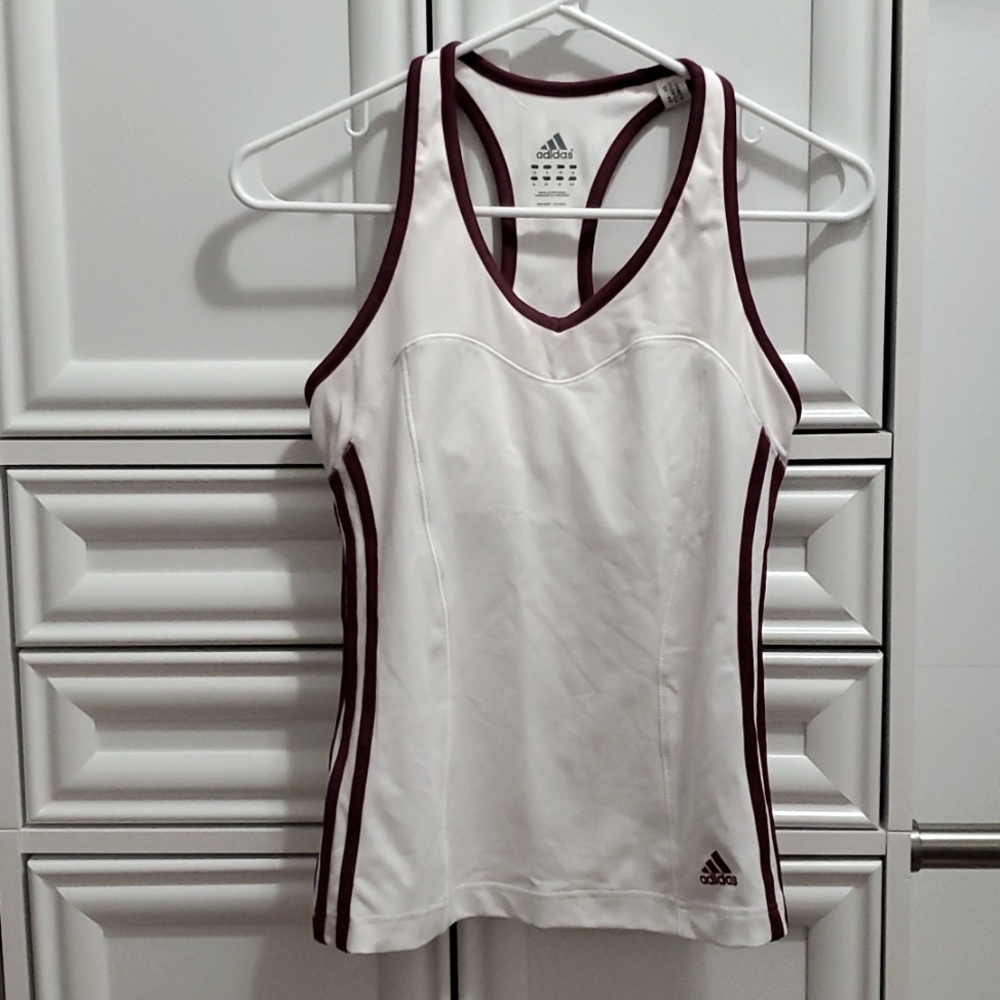Adidas, racer back workout tank top ,size S